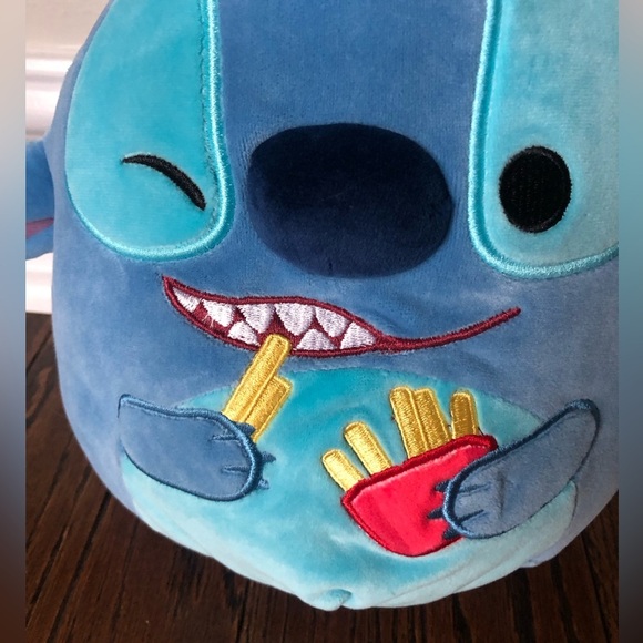Squishmallows x Disney 8” Stitch Holding French Fries Plush Toy - NWT! - Picture 5 of 9
